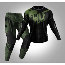 WLF RACING X-AIR SİYAH-YEŞİL JERSEY PANTOLON TAKIM